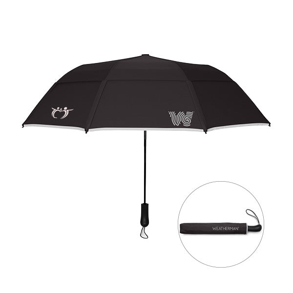 50" Arc - The Weatherman® Collapsible Umbrella (Q655422)
