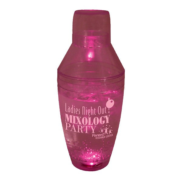 8 Oz Lighted Martini Top Shaker  Imprinted with Logo (Q657011)