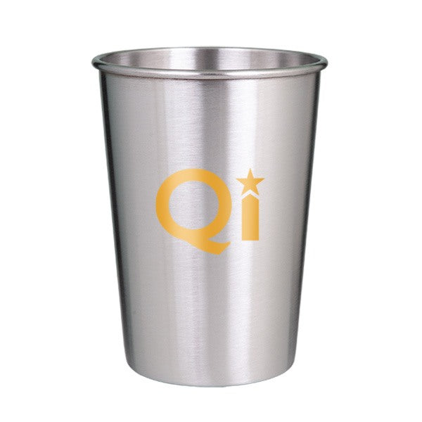 16 Oz. Tailgater Stainless Steel Cup  Imprinted with Logo (Q658422)