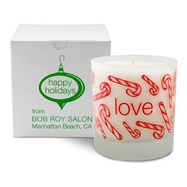 Love Holiday Candle  Imprinted with Logo (Q661211)