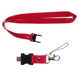 2-in-1 Custom Printed Lanyard & USB 2 GB (Q666611)