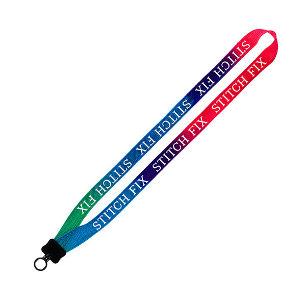 3/4" Inch Tie Dye Lanyard With Clamshell & O-Ring (Q667111)