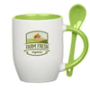 11 Oz. Full Color Stoneware Spooner Mugs (Q672911)