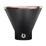 8 Oz. Snowfox Steel Martini Tumbler - Black-Gold (Q679522)