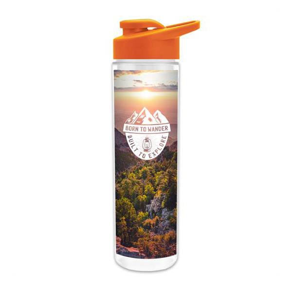 16 Oz. Insulated Bottle With Drink Thru Lid - FC  Imprinted with Logo (Q682722)