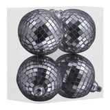 2.4" Silver Disco Ball Ornaments (Q682911)