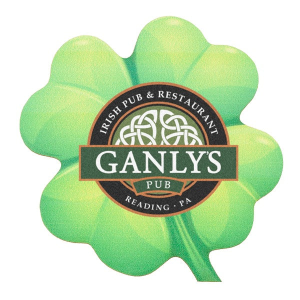 60 Point Clover Coaster  Imprinted with Logo (Q688422)