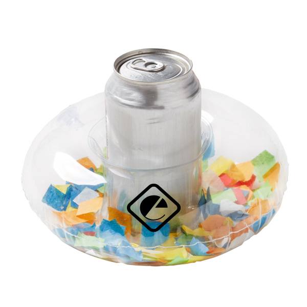 Inflatable Confetti Filled Coaster  Imprinted with Logo (Q690422)