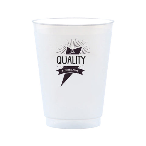 16oz Frost Flex Cups, Personalized Plastic Cups