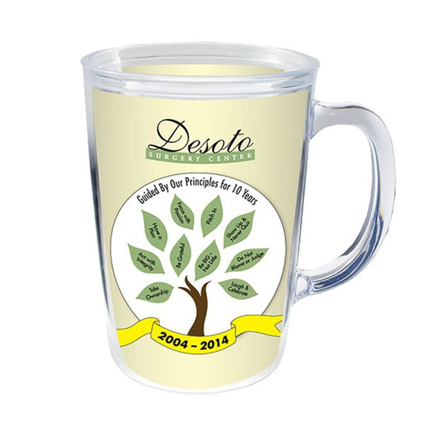 14 Oz. Thermal Mug - White Paper Insert  Imprinted with Logo (Q701522)