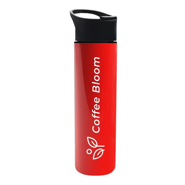 16 Oz. Slim Travel Tumbler Insulated - Pop-Up Sip Lid  Imprinted with Logo (Q702722)