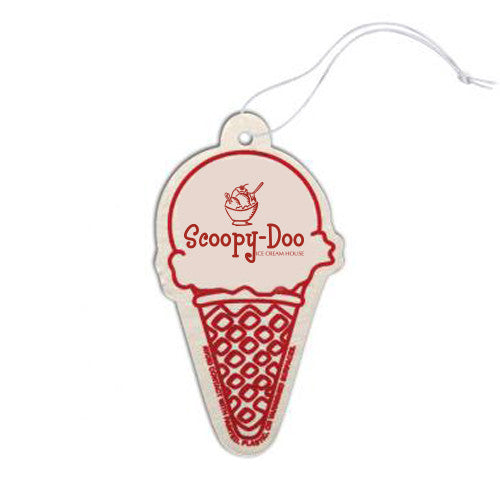 Ice Cream Cone Shaped Air Fresheners  Imprinted with Logo (Q710411)
