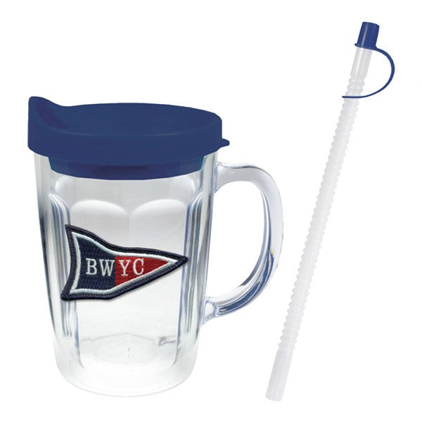 14 Oz. Thermal Travel Mug - Embroidered Emblem  Imprinted with Logo (Q711522)