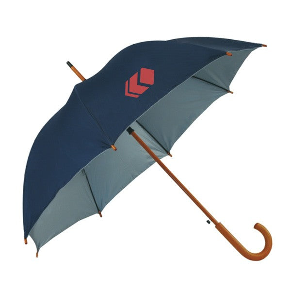 The 48 Inch Auto Open Umbrella With Hook Handle  Imprinted with Logo (Q717422)