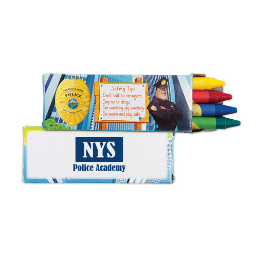 4 Pack Police Wax Crayons (Q718411)