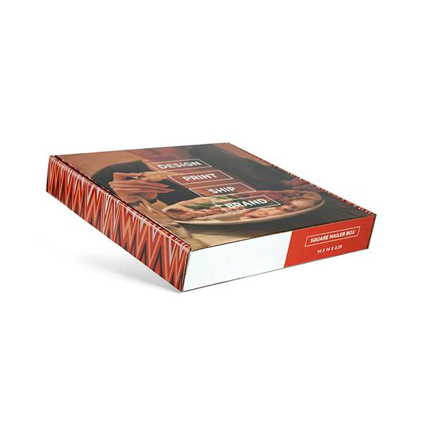 Square Mailer Boxes 14 x 14 x 2.25  Imprinted with Logo (Q720011)