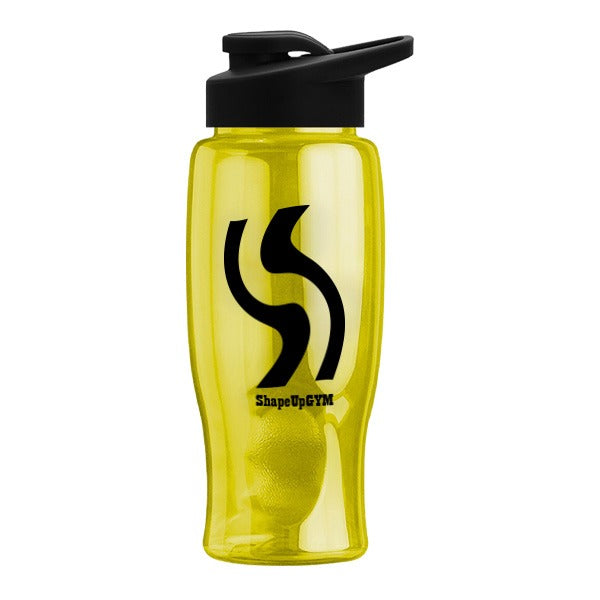 27 Oz. Poly-Pure Bottle - Drink-Thru Lid  Imprinted with Logo (Q723722)