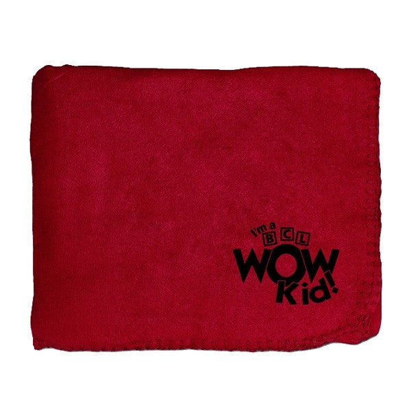50" x 60" Whipstitch Fleece Blanket - Maroon (Q725111)