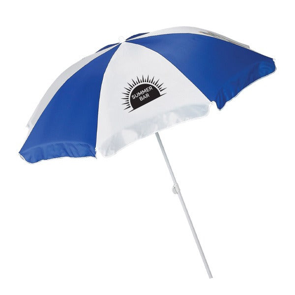 6ft Aluminum Beach Umbrella  Imprinted with Logo (Q725422)
