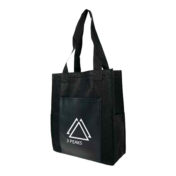 Heavy Velvet Pocket Tote  Imprinted with Logo (Q726422)