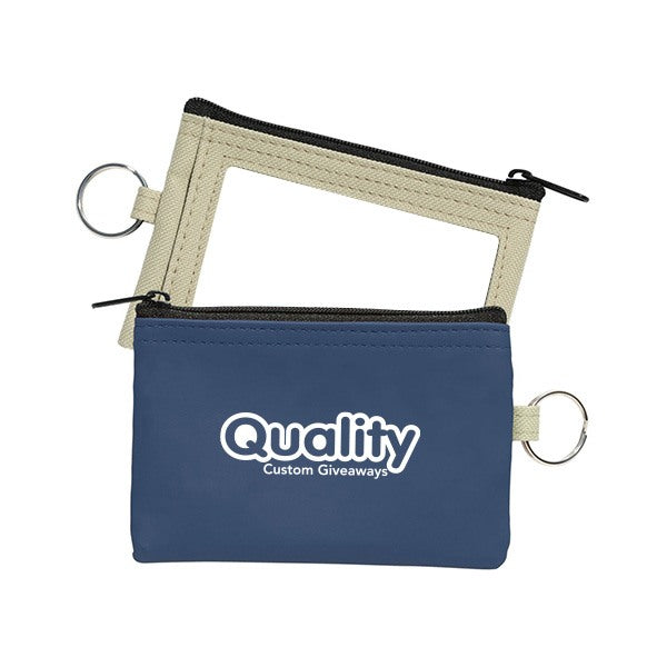 Coin Pouch w/ ID Window and Split Ring (Q730511)