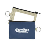 Translucent Zippered Coin Pouch - Coin Pouches with Logo - Q909235 QI