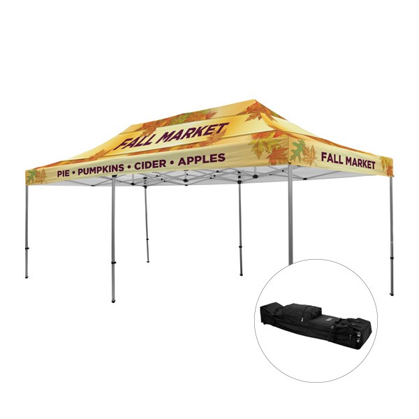 Full-Bleed Dye Sublimation Premium Aluminum 20' Event Tent Kit (Q731711)