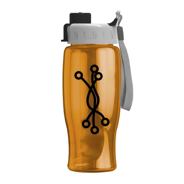 27 Oz. Poly-Pure Bottle - Flip Quick Snap Lid  Imprinted with Logo (Q733722)