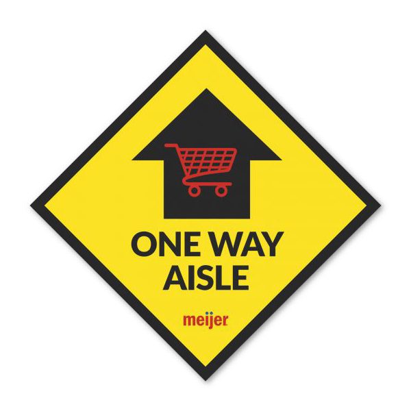 12 x 12 Square Social Distancing Decals  Imprinted with Logo (Q734011)