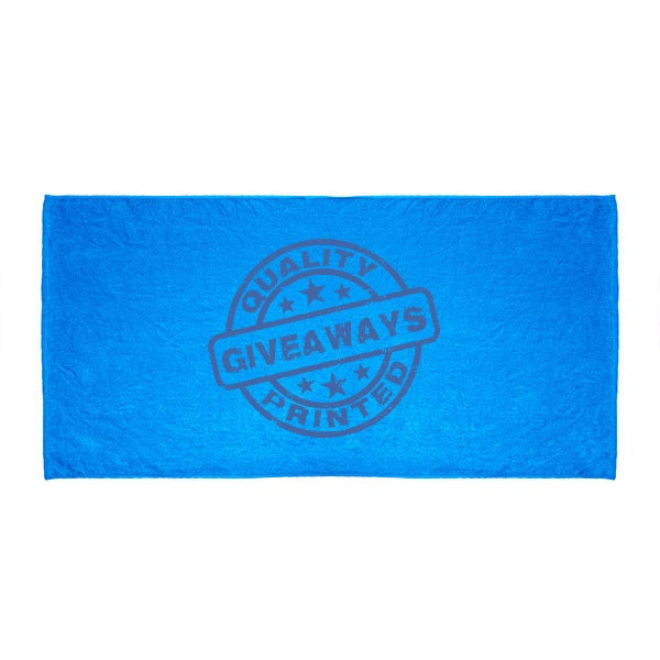 Velour Beach Colored Towel  Imprinted with Logo (Q734211)