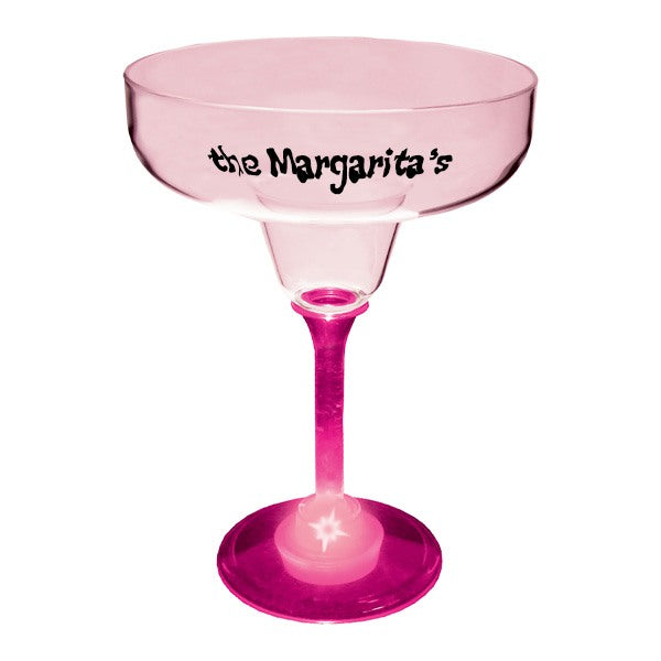 12 Oz Lighted Standard Stem Margarita  Imprinted with Logo (Q737011)