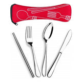 4 Pieces Set Cutlery With Neoprene Case (Q738011)
