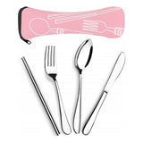 4 Pieces Set Cutlery With Neoprene Case (Q738011)