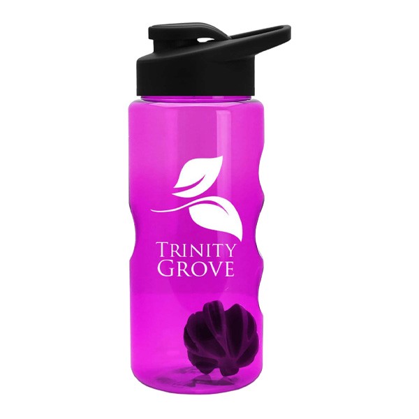 22 Oz. Shaker Bottle - Drink-Thru Lid  Imprinted with Logo (Q738111)