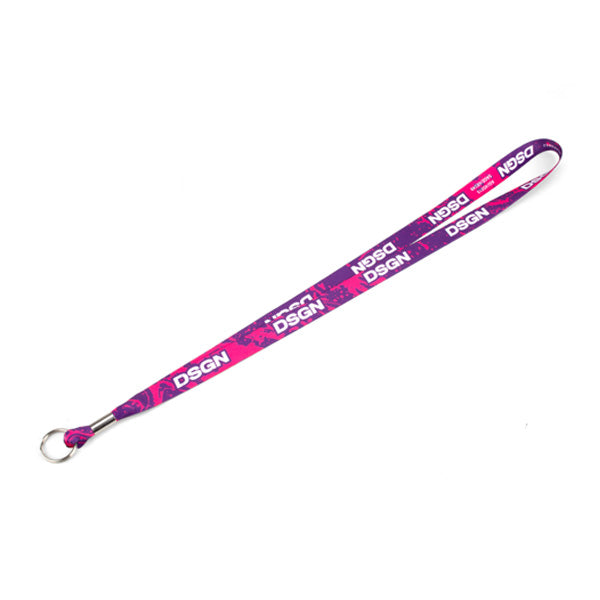 .75 Inch Satin Finish Full Color Lanyard  Imprinted with Logo (Q738722)