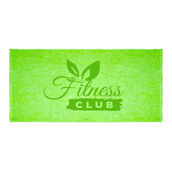 Loop Terry Colored Beach Towel  Imprinted with Logo (Q744211)