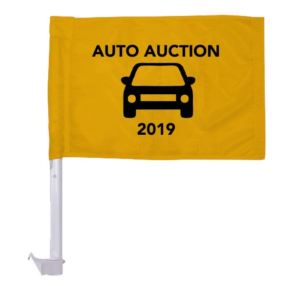 Car Flag Kit (Single-Sided)  Imprinted with Logo (Q744911)