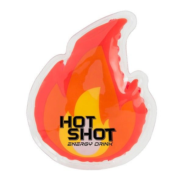 Flame Emoji Gel Beads Hot/Cold Pack  Imprinted with Logo (Q747622)