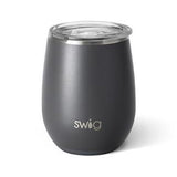 14 Oz. Swig Matte Stemless Wine Cup - Matte Grey (Q750522)