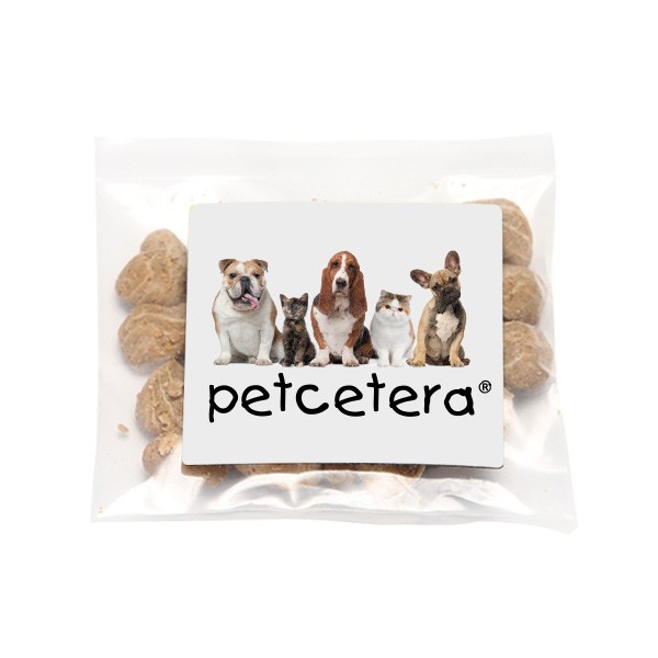 Cat Treats In Bag With Square Magnets  Imprinted with Logo (Q756711)