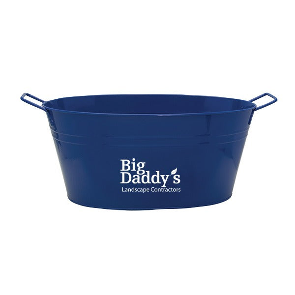 15 Qt Galvanized Metal Tub  Imprinted with Logo (Q759211)