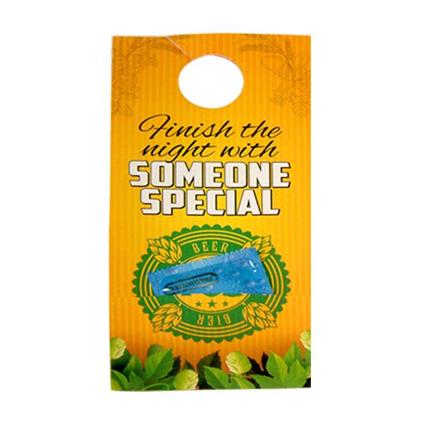 Condom Doorhangers  Imprinted with Logo (Q760711)