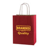 Solid Tinted Kraft Shopping Bags (8