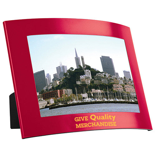 4” x 6” The Curve Photo Frame  Imprinted with Logo (Q770565)