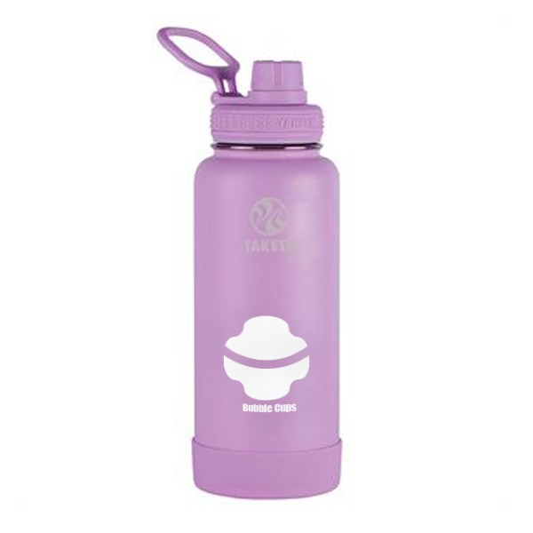 32 Oz. Takeya Actives Spout Lid Bottle - Lilac  Imprinted with Logo (Q771622)
