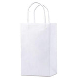 Small White Kraft Bags (5.25" x 3.25" x 8.5" x 3.25") (Q77340)