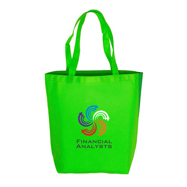 Coral Economy Grocery Tote Bags - Full Color  Imprinted with Logo (Q775711)