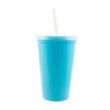 22 Oz. Stadium Cup With Lid and Straw (Q778422)