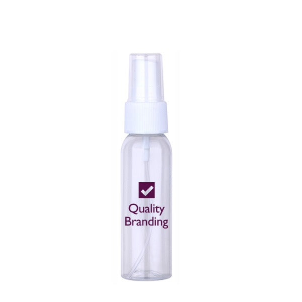 PPE 1 Oz. Spray Bottle for Hand Sanitizer  Imprinted with Logo (Q780011)