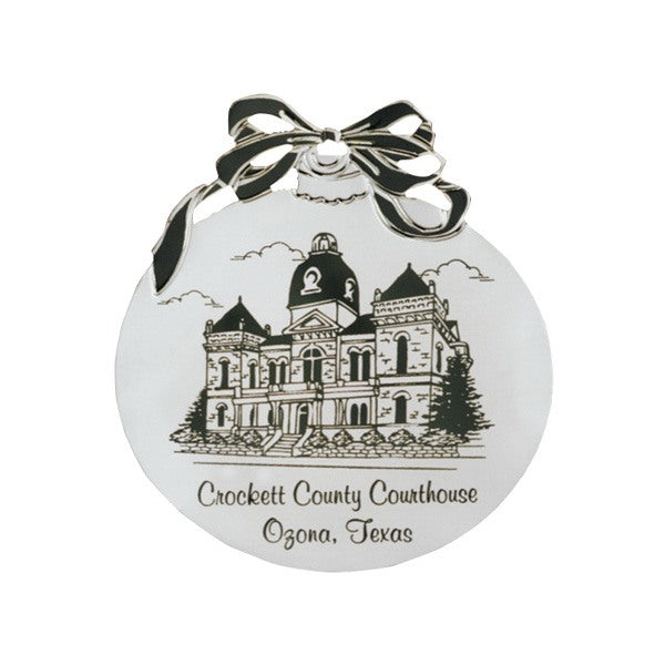 Silver Holiday Ball Ornament  Imprinted with Logo (Q780211)